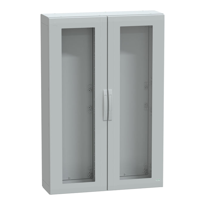 NSYPLA15103TG Floor standing polyester enclosure, Thalassa PLA, glazed door, completely sealed, 1500x1000x320mm, IP65, IK08