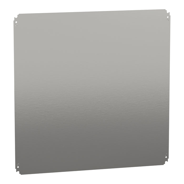 NSYMM88 Plain mounting plate H800xW800mm made of galvanised sheet steel