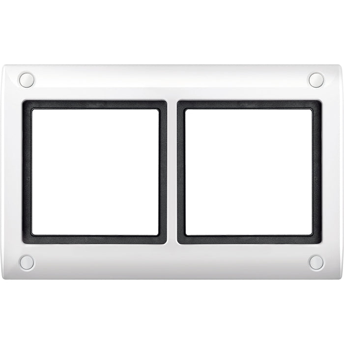 MTN401219 Aquadesign frame with screw connection, 2-gang, polar white