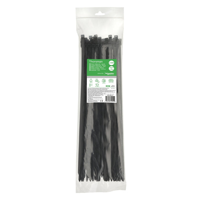 IMT46274 Cable tie, Thorsman, 7.6 x 380 mm, black