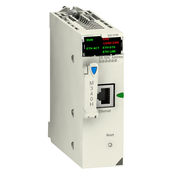 BMXNOE0110H Ethernet TCP/IP network module, Modicon M340 automation platform, transparent ready class C30 server