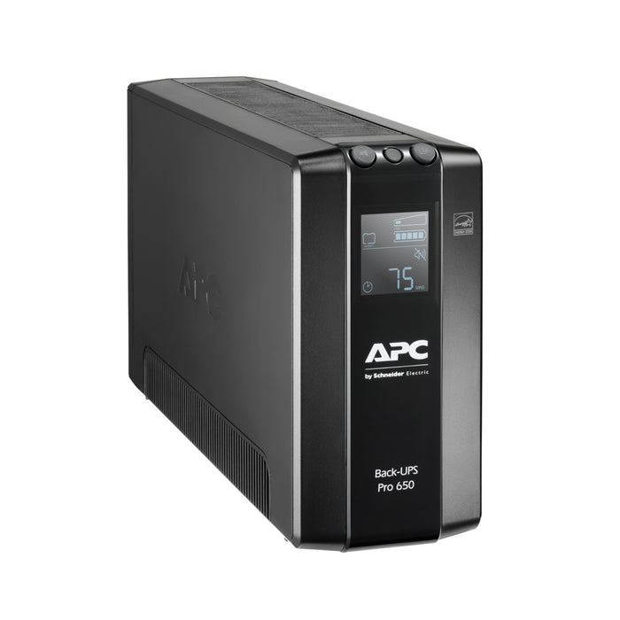 BR650MI APC Back-UPS Pro, 650VA/390W, Tower, 230V, 6x IEC C13 outlets, AVR, LCD, User Replaceable Battery