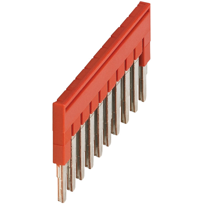 NSYTRAL210 PLUG-IN BRIDGE, 10POINTS FOR 2,5MM² TERMINAL BLOCKS, RED