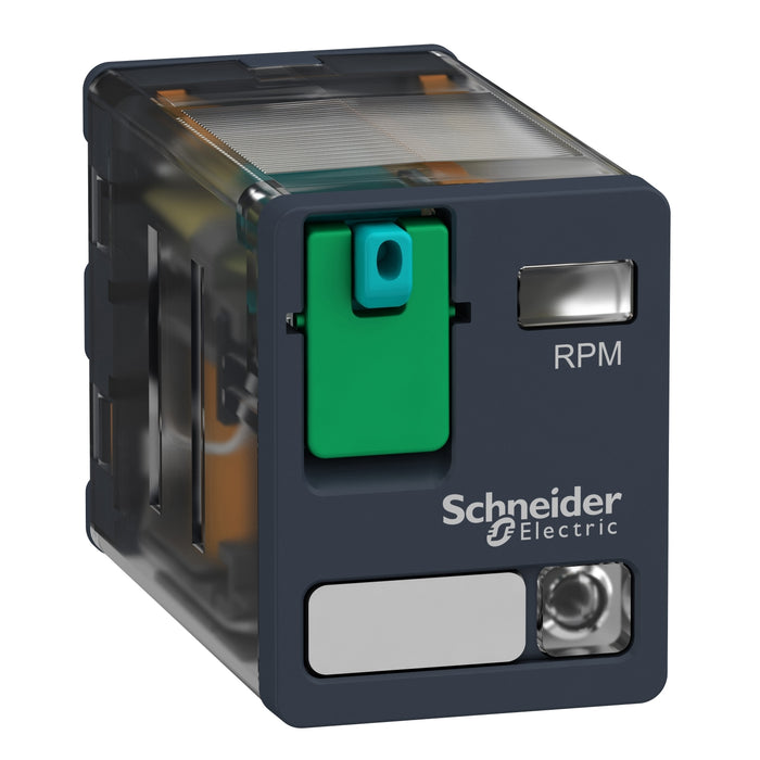 RPM22ED Power plug-in relay, 15 A, 2 CO, with LED, 48 V DC