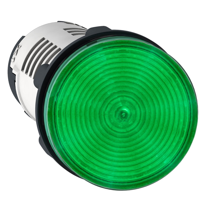 XB7EV03MP Monolithic pilot light, Harmony XB7, plastic, green, 22mm, integral LED, 230…240V AC