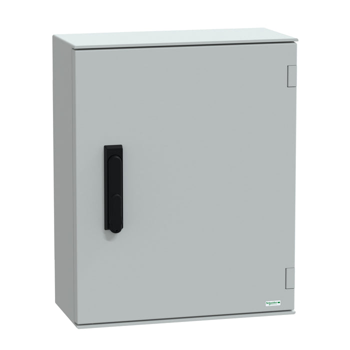 NSYPLM54VG wall-mounting enclosure polyester monobloc IP66 H530xW430xD200mm 3points lock