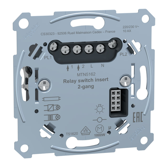 MTN5162-0000 multifunction control unit, PlusLink, relay, 2 rockers, Merten