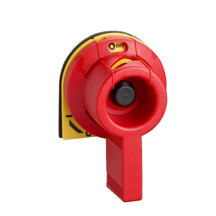 GS1AH102 Handle, TeSys GS, front & side, 32A, red handle