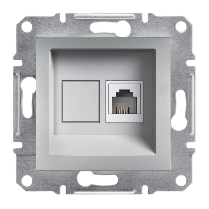 EPH4100161 Asfora, Telephone socket, RJ11, aluminium