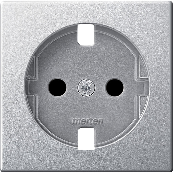 MTN2331-0460 Central plate for SCHUKO socket-outlet insert, aluminium, System M