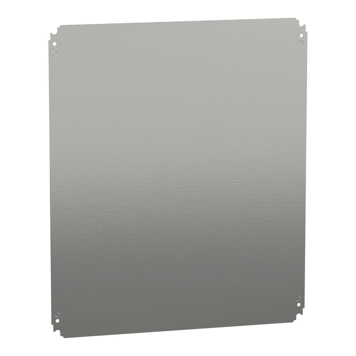 NSYMM76 Plain mounting plate H700xW600mm made of galvanised sheet steel