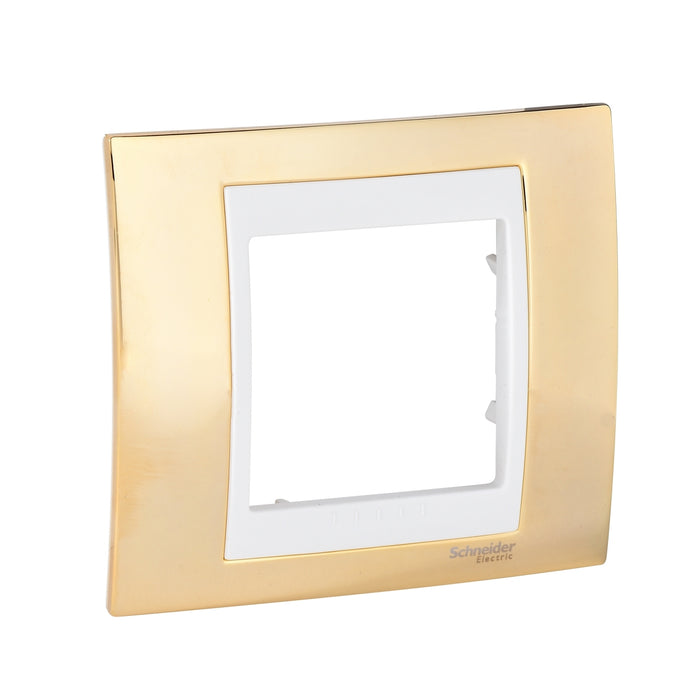 MGU66.002.504 Unica Plus - cover frame - 1 gang - gold/ivory