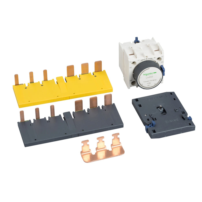 LAD9SD3 Kit for assembling star delta starters, for 3 x contactors LC1D40A-D80A, with time delay block