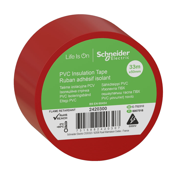 2420300 Thorsman - insulation tape - 50 mm x 33 m - red - set of 3