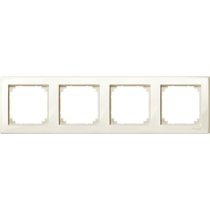 MTN478444 Cover frame, Merten M-Smart, 4 gangs, white