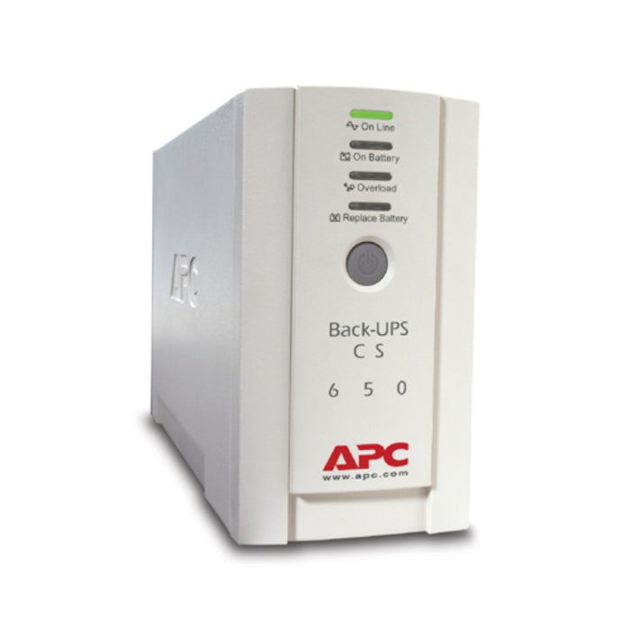 BK650EI APC Back-UPS, 650VA/400W, Tower, 230V, 4x IEC C13 Outlets , User Replaceable Battery