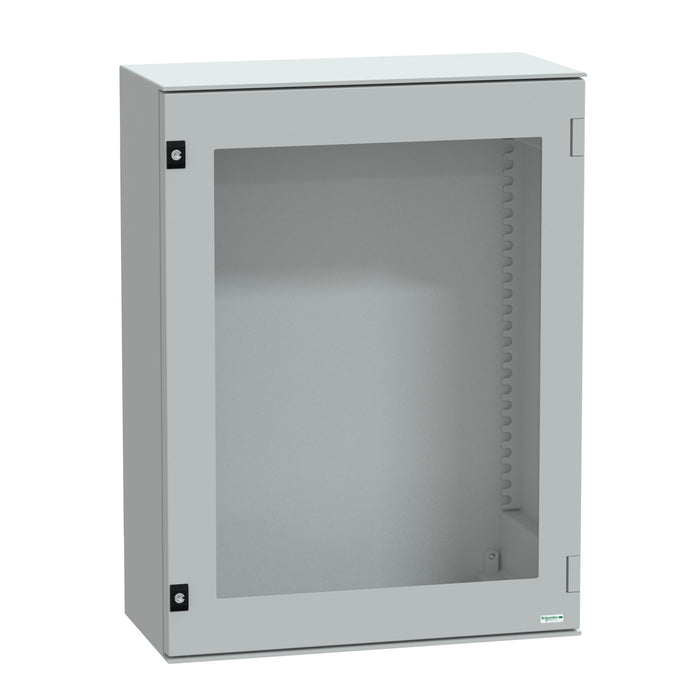 NSYPLM86TG wall-mounting enclosure polyester monobloc IP66 H847xW636xD300mm glazed door