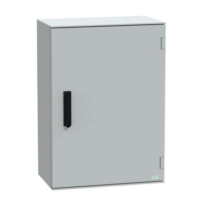 NSYPLM75VG wall-mounting enclosure polyester monobloc IP66 H747xW536xD300mm 3points lock