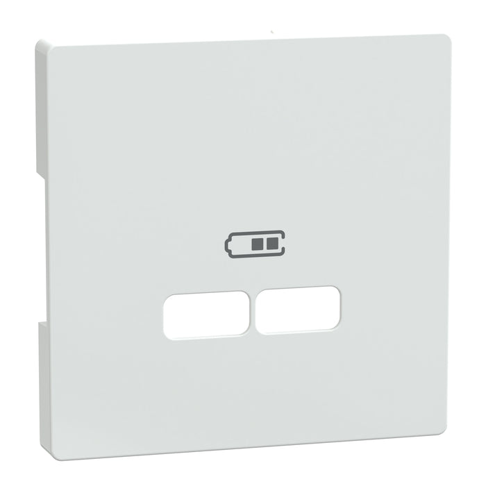 MTN4367-6035 Cover plate, Merten System M, for 2 USB charger, lotus white