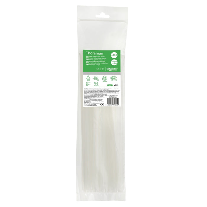 IMT46266 Cable tie, Thorsman, 3.6 x 300 mm, natural