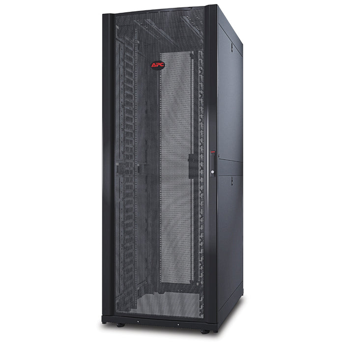 AR3140 APC NetShelter SX, Networking Rack Enclosure, 42U, Black, 1991H x 750W x 1070D mm with Casters, Feet, Vertical Cable Managers, Side Panels