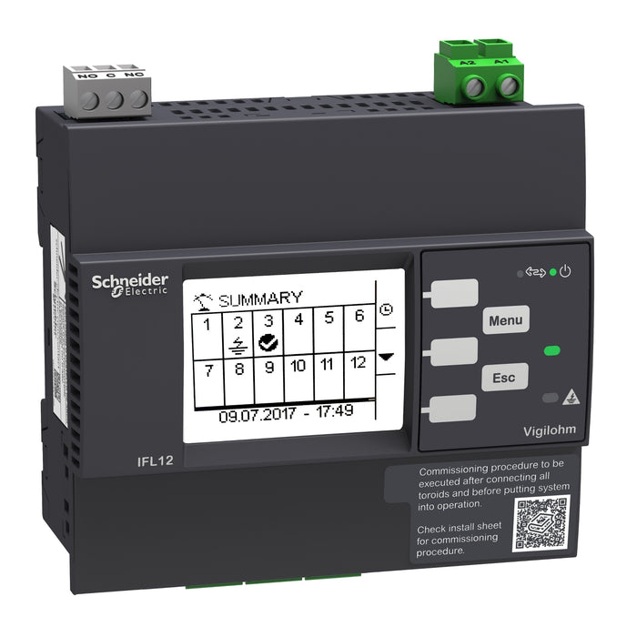 IMDIFL12C VIGILOHM 12-KANAL-FEHLERLOKATOR MIT MODBUS – 100–440 VAC/DC