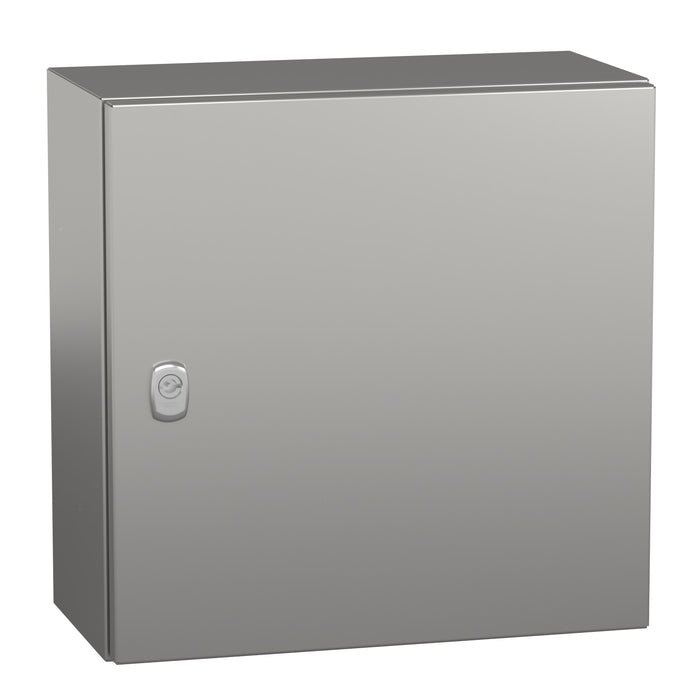 NSYS3X4420 Wall mounted enclosure, Spacial S3X, stainless steel 304L, plain door, 400x400x200mm, IP66