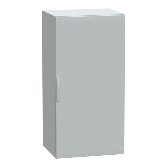 NSYPLA1576G Floor standing polyester enclosure, Thalassa PLA, plain door, completely sealed, 1500x750x620mm, IP65, IK10