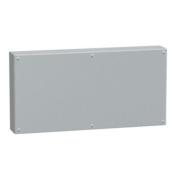 NSYSBM408012 Metal industrial box plain door H400xW800xD120 IP66 IK10 RAL 7035