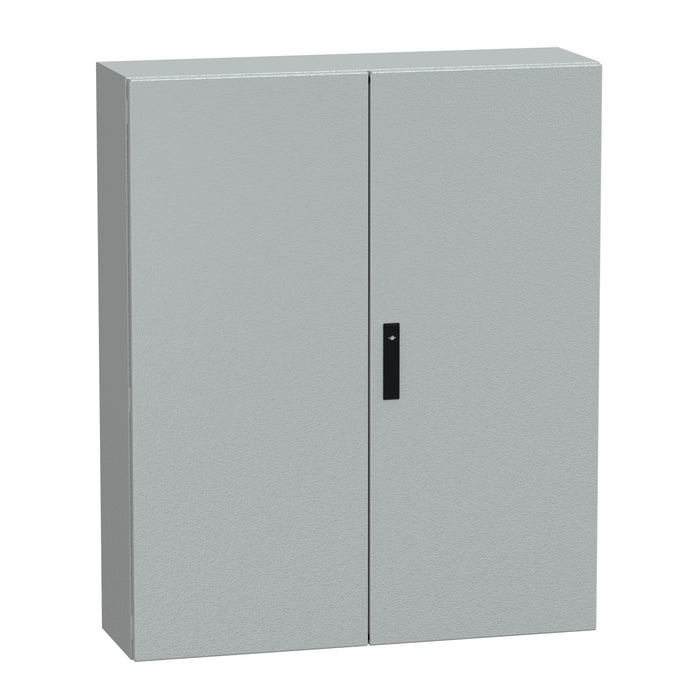 NSYCRNG1210300D Spacial CRNG dbl plain door w/o mount.plate. H1200xW1000xD300 IP55 IK10 RAL7035