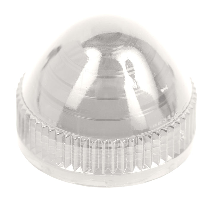 9001C7 Cap, Harmony 9001K, Harmony 9001SK, polycarbonate, clear, grooved lens, 30mm, for illuminated push-button