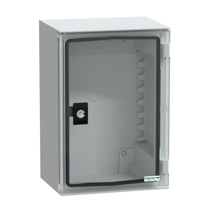NSYPLM32TG wall-mounting encl. ABS/PC monobloc IP66 H310xW215xD160mm transparent door