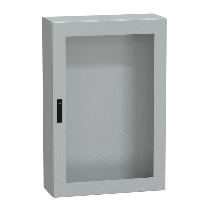 NSYCRNG128300T Spacial CRNG tspt door w/o mount.plate. H1200xW800xD300 IP66 IK08 RAL7035