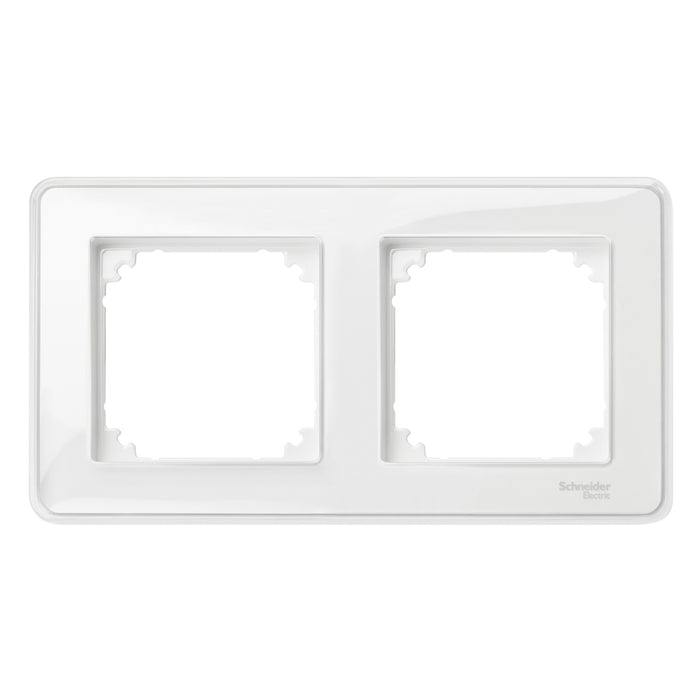 MTN4020-3500 Cover frame, Merten M-Creativ, 2 gangs, transparent