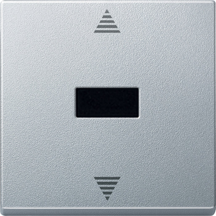 MTN586460 Blind push-button with IR receiver and sensor connection, aluminium, System M