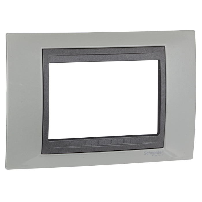 MGU66.103.292 Unica Top - cover frame - 3 modules - top white/graphite