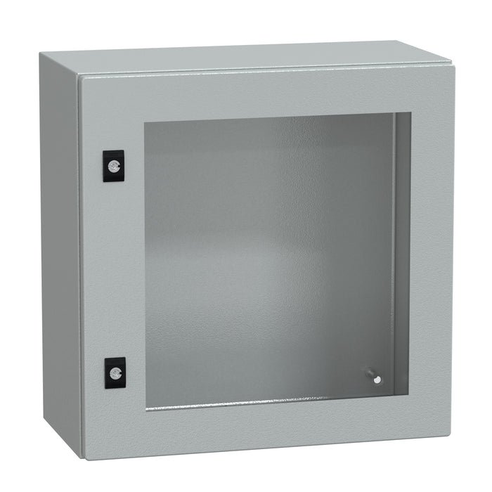 NSYCRN55250T Spacial CRN tspt door w/o mount.plate. H500xW500xD250 IP66 IK08 RAL7035..