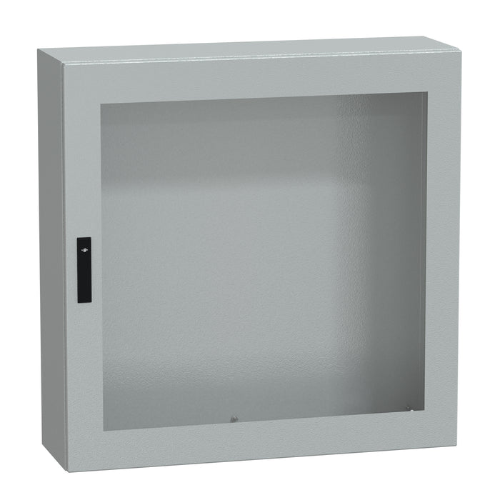 NSYCRNG1010300T Spacial CRNG tspt door w/o mount.plate. H1000xW1000xD300 IP66 IK08 RAL7035