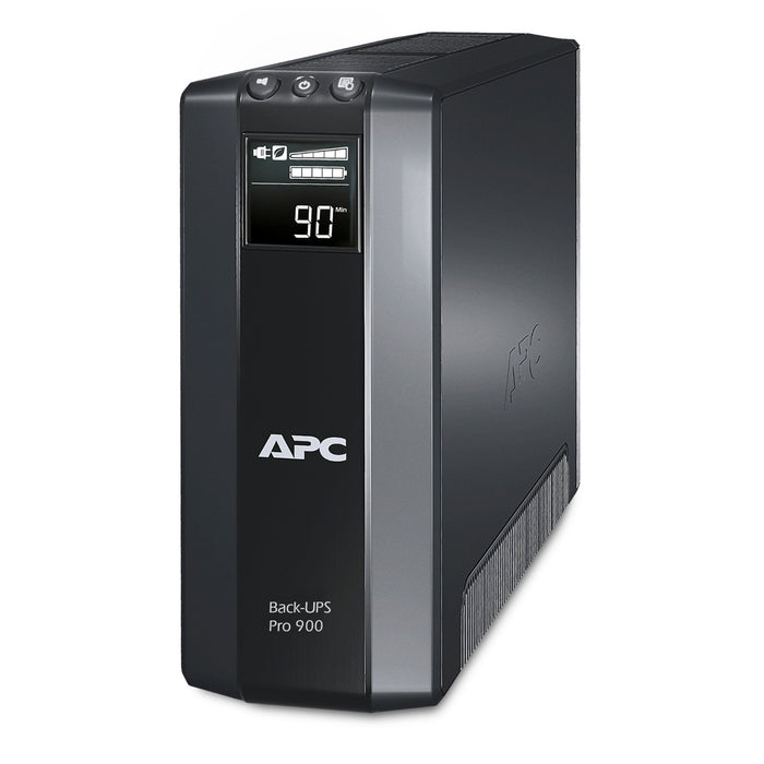 BR900G-GR APC Back-UPS Pro, 900 VA/540 W, Tower, 230 V, 5x CEE 7/7 Schuko-Steckdosen, AVR, LCD, vom Benutzer austauschbare Batterie