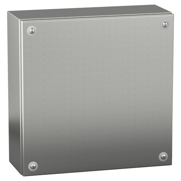 NSYSBX20208 Stainless steel wall mounted industrial box, Spacial SBX, 200x200x80 mm, IP66