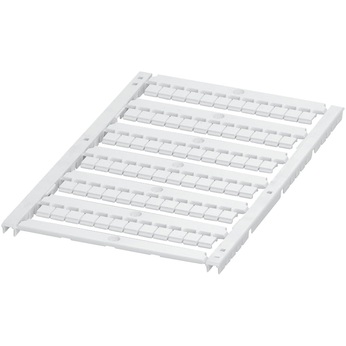 NSYTRABFPV5 MARKING CARD FLAT, WITH 6 STRIPS, 5MM, UNPRINTED, 72 CHARACTERS, WHIT