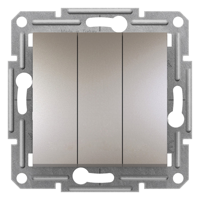 EPH2100169 Asfora - 3 circuits switch without frame - bronze