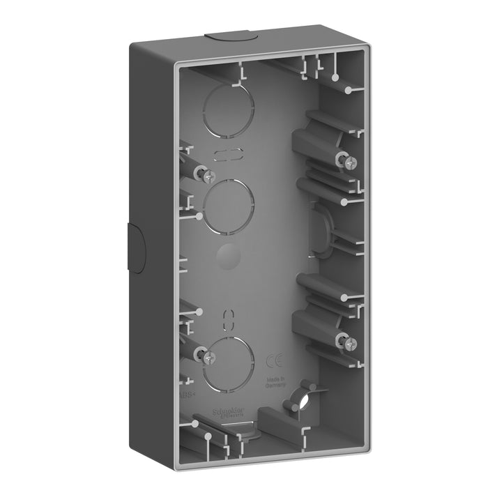 MTN4024-6534 Merten System Design, surface-mounted housing, 2 gangs, anthracite