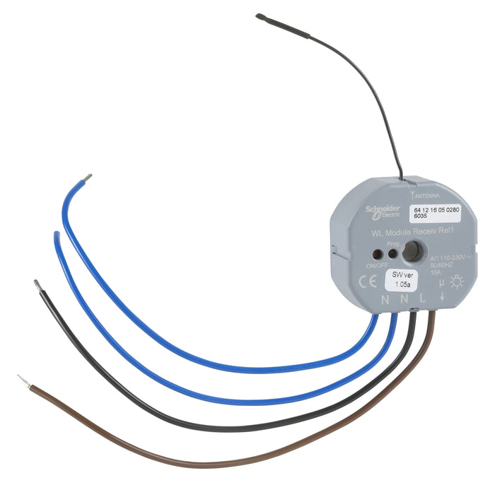 CCT1A031 Odace/Unica Wireless - universal receiver relay - 230 VAC - fuse protection,grey