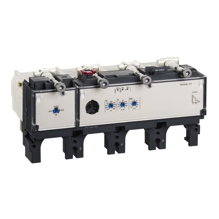 LV432084 trip unit MicroLogic 2.3 for ComPact NSX 630 circuit breakers, electronic, rating 630A, 4 poles 4d