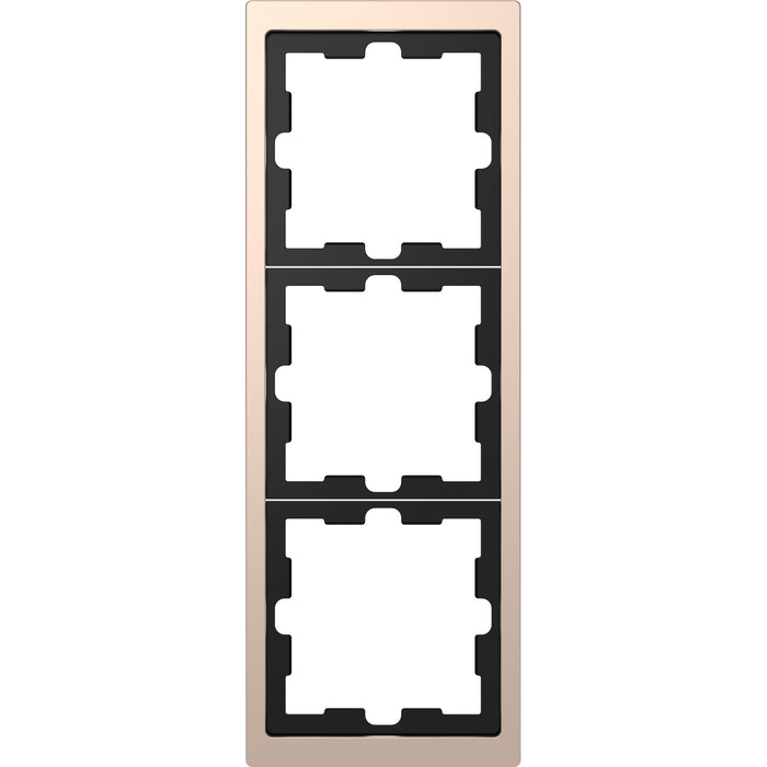 MTN4030-6551 Cover frame, Merten D-Life, 3 gangs, champagne