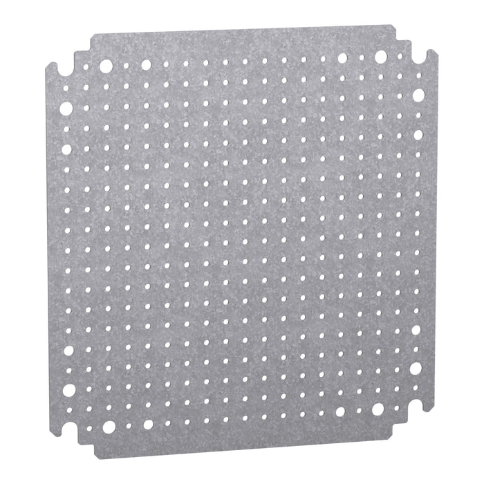 NSYMF33 Microperforated mounting plate H300xW300 w/holes diam 3,6mm on 12,5mm pitch