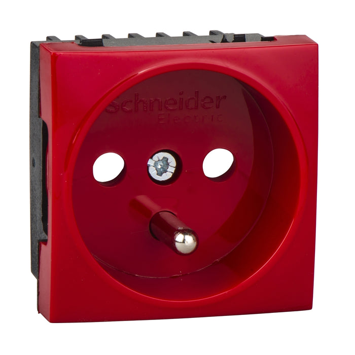 ETK21046E Ultra - socket outlet - single - pin earth - red