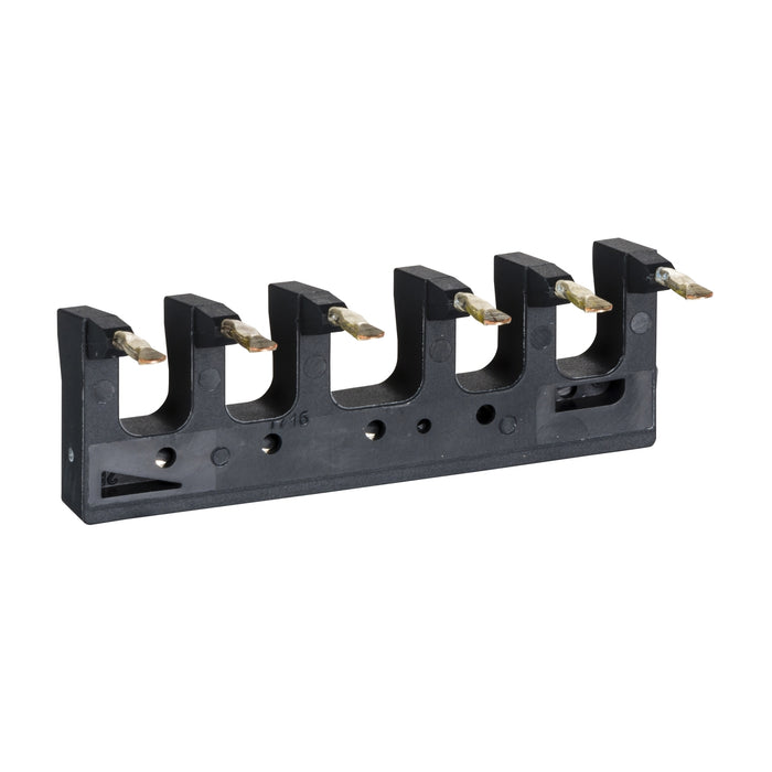 LAD9V12 Set of power connections, parallel busbar, for 3P reversing contactors assembly, LC1D09-D38 spring terminals