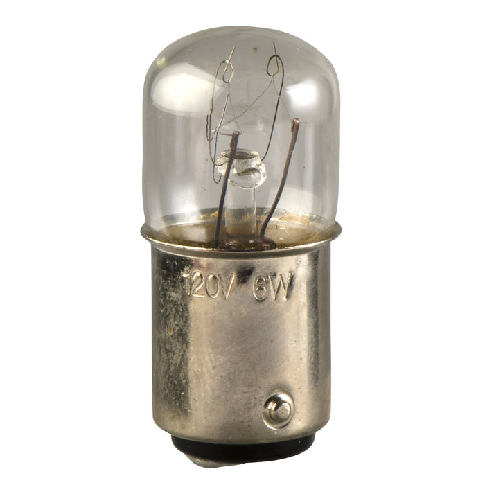 DL1BA110 Incandescent bulb, Harmony XB4, BA15d, clear, steady light, 6W, 110V AC